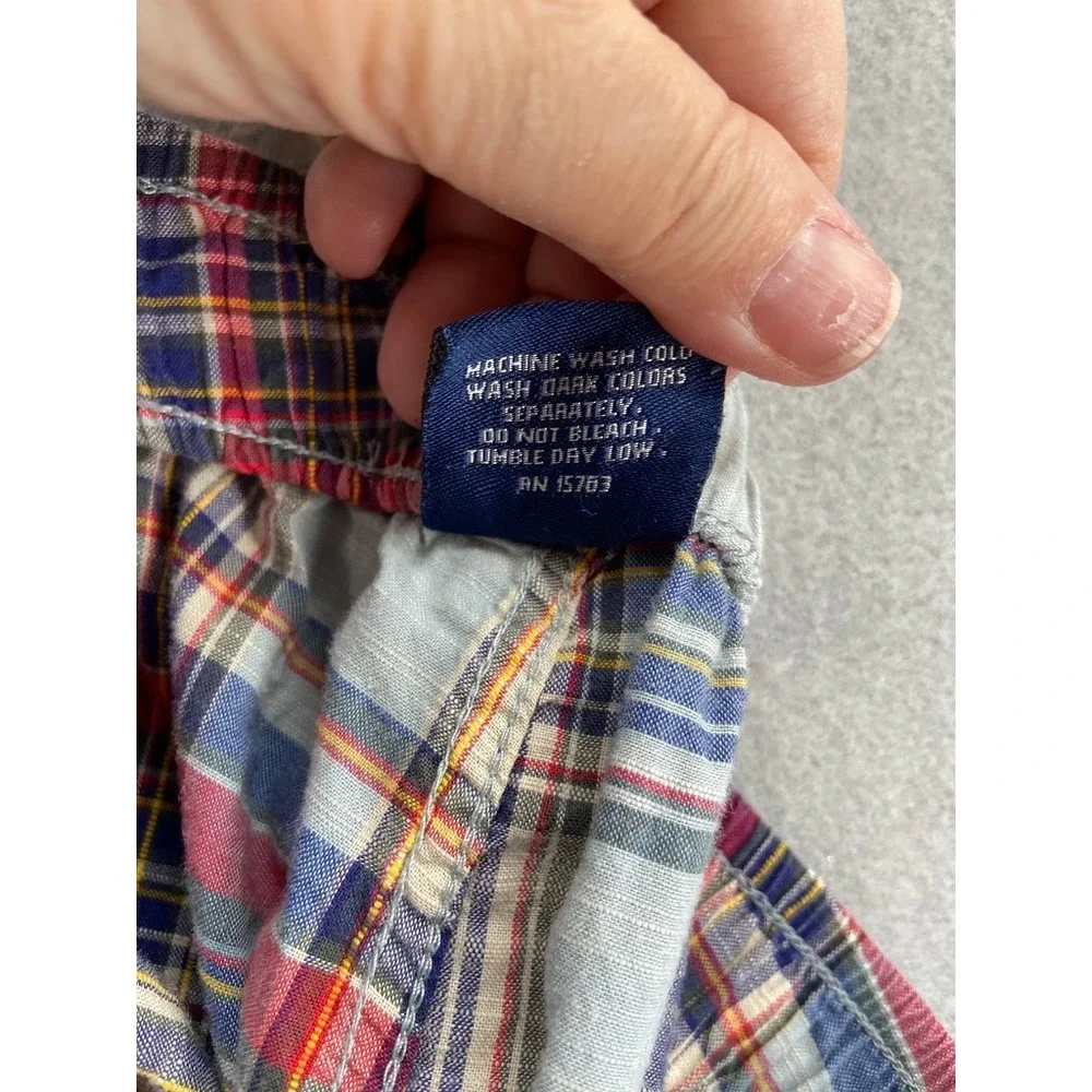 Polo Ralph Lauren Pajama Pants Mens Sz XL Plaid Sleepwear Lounge Cotton Blue Red
